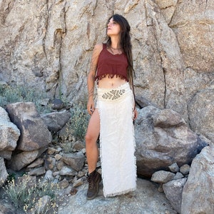 The Saali Skirt | Organic Tribal Skirt | Long Skirt | Boho festival style | Tribal style | Goddess Skirt | Natural Clothing