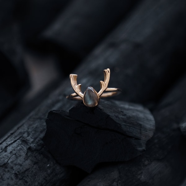 Antler Ring - Etsy