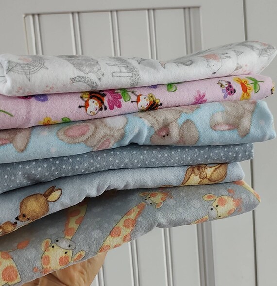 Flannel Fabric Baby Prints Etsy