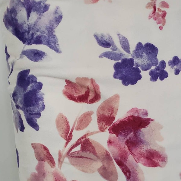 Double Brushed Poly Knit Fabric floral