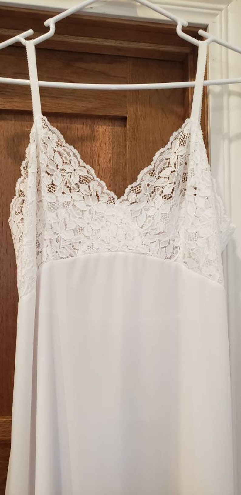 Full Slips Ladies white lace image 1