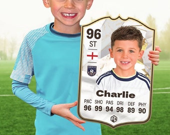 Personalised FIFA Card | Football Gift | ICON | Ultimate Team EAFC 24 Fan Custom Board For Boys Son Dad Boyfriend Kids Bedroom Birthday