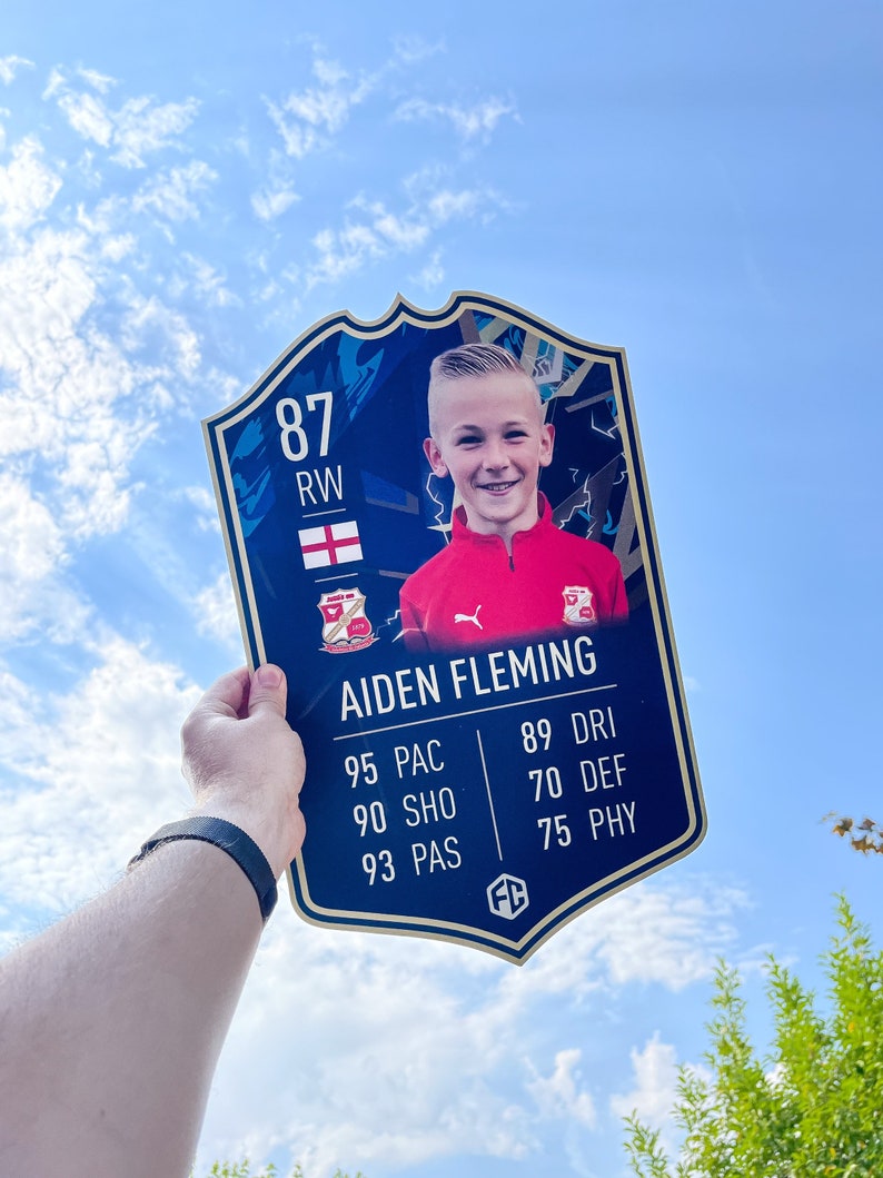 Personalised FIFA Card Football Gift TOTS Ultimate Team Etsy UK