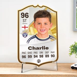 Gepersonaliseerde voetbalkaartcadeau | Icoon| Ultimate Team EA FC 24 Fan Custom Board Voor Jongens Zoon Vader Vriendje Kinderen Slaapkamer Verjaardag