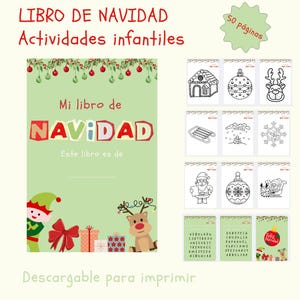 Downloadable Christmas, My Christmas Book for Kids, Coloring for Kids, Kids Activities, Christmas Word Searches, Christmas 2024, Kids Coloring