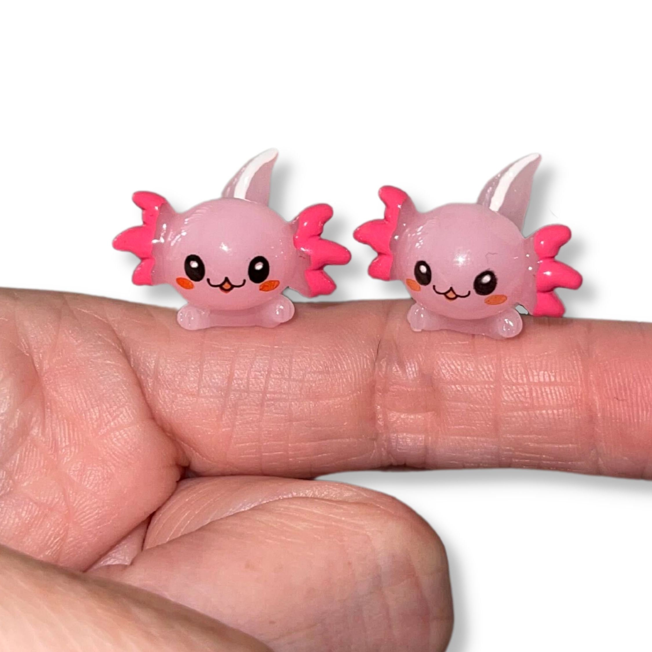 Axolotl Resin Charms Mini Pink Axolotl Slime Charm Resin Etsy