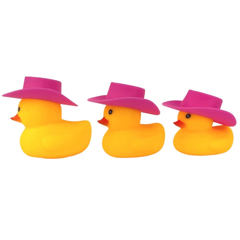 Mini Pink Cowboy Hats for Rubber Duck 20 Pack Bulk Use Etsy Australia