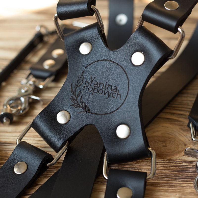 Dual camera harness, Leather camera strap, Personalized camera holster, Photographer gift