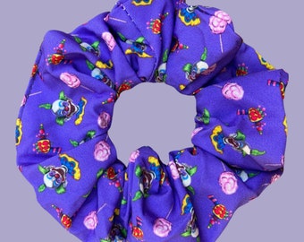 Killer Klowns From Outer Space Horror Scrunchie - Horror Movie Scrunchie -Gothic Halloween Fashion - Spooky Women's Gift