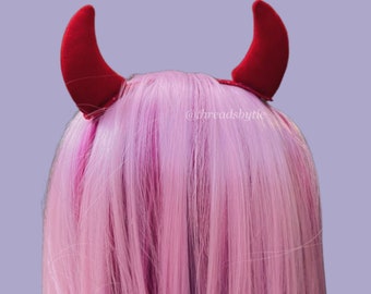 Devil Horn Hair Clip Set