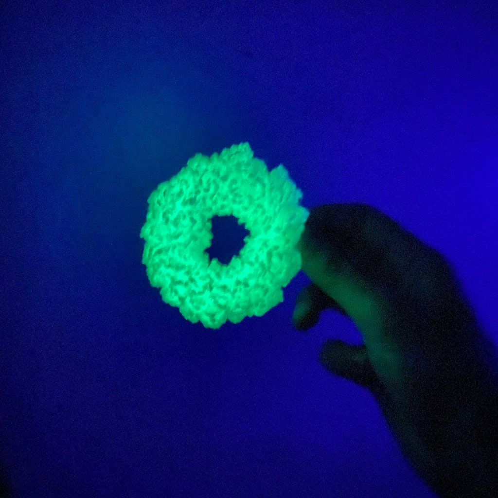 Glow in the Dark mini scrunchie