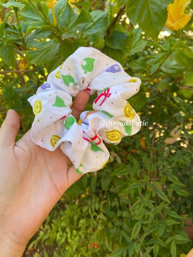 Animal Crossing Inspired Scrunchie