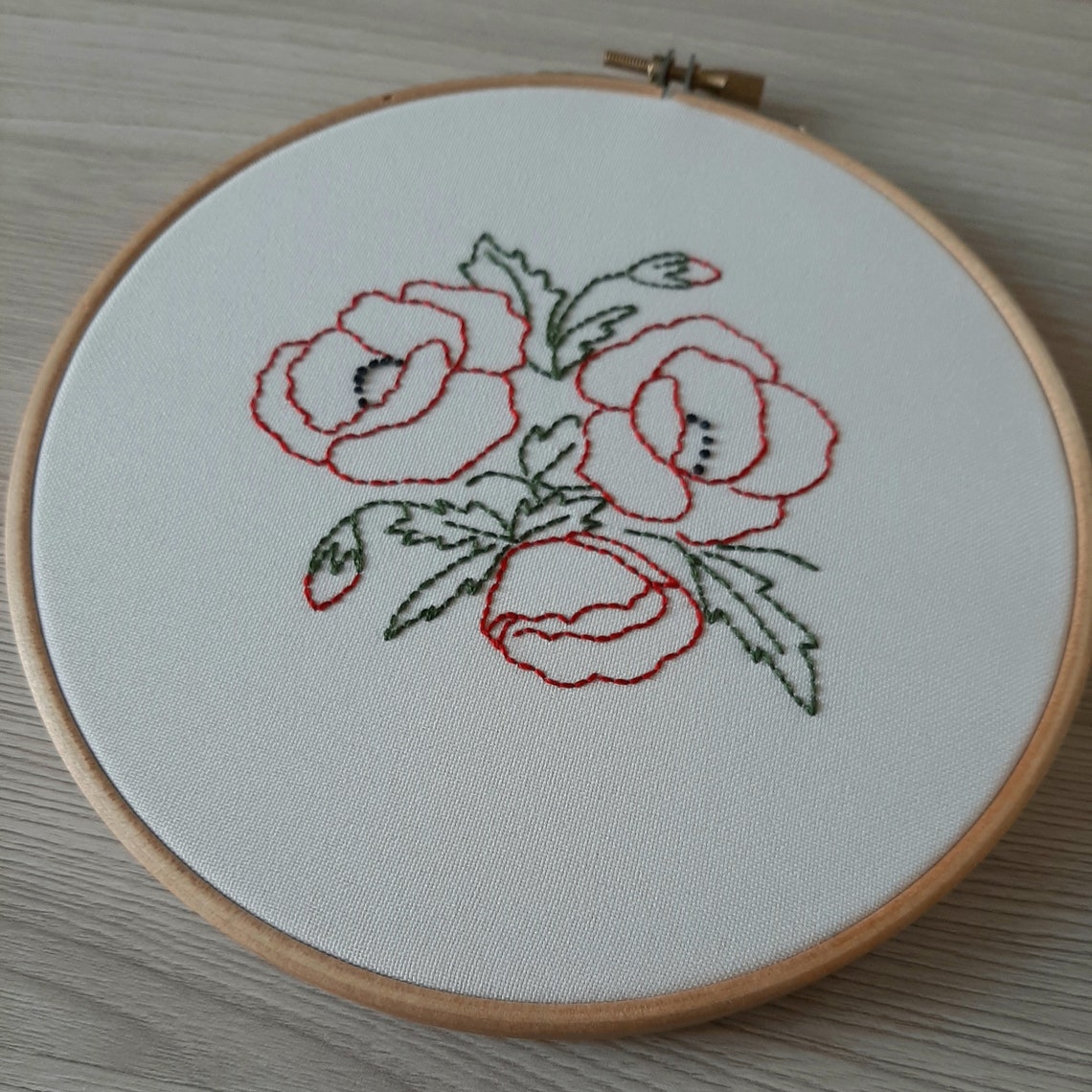 Poppy nwcvq diy hand embroidery pdf beginner embroidery  etsy Poppy nwcvq diy hand embroidery pdf beginner embroidery  etsy