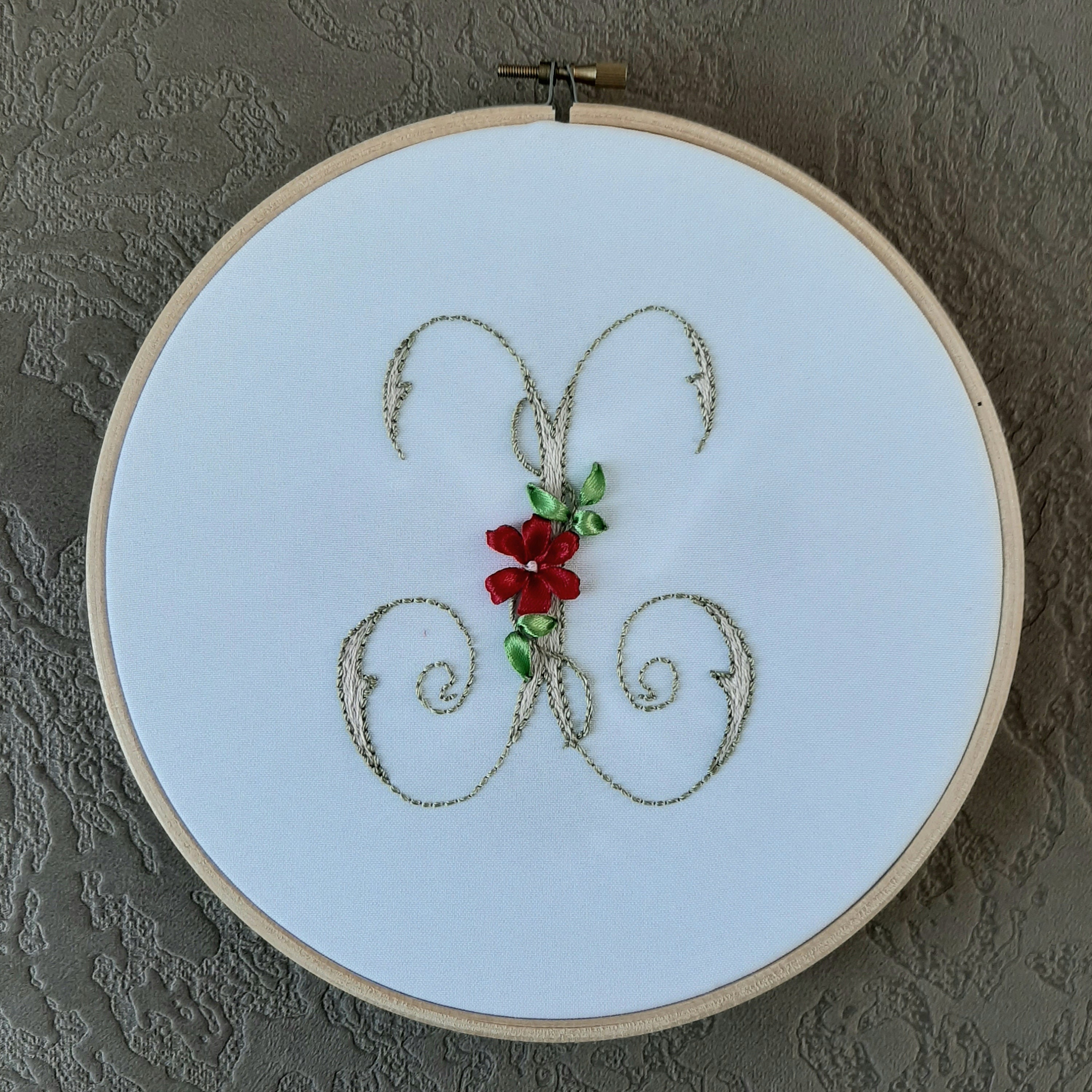 Hand embroidery beginner flower alphabet diy letter x floral  etsy Hand embroidery beginner flower alphabet diy letter x floral  etsy