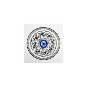 Póster de papel mate dibujado a mano con mandala 8: impresión artística de primera calidad, varios tamaños para decoración del hogar