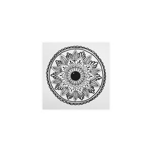 Póster de papel mate dibujado a mano con mandala 7: impresión artística de primera calidad, varios tamaños para decoración del hogar