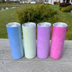 20oz UV and Glow Sublimation Tumbler, Glow in the Dark Tumbler, Color Change Tumbler