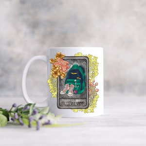 Last of Us Inspired, Tarot Card, The Survivor, Sarcastic Mug, Mom Mug, Funny Mug, Crude Humor Mug, Novelty Mug, Office Gift, Gag Gift