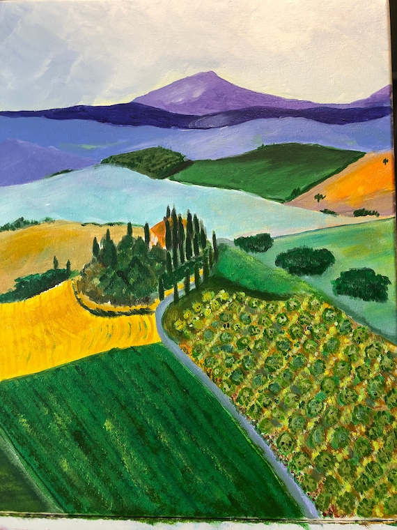 Mezzogiorno in Umbria by Michele Volpe Original Acrylic Painting