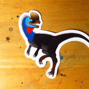 Dilophosaurus Vinyl Dinosaur Sticker