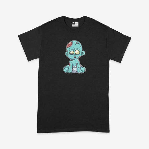 Crazy Psycho Zombie Baby T shirt Black Unisex Tee