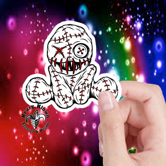 Zombie Bear with Stitches Sticker Decal High Quality Waterproof