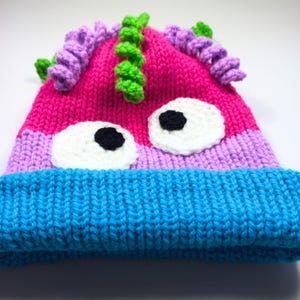 Monster 2 Wool Hat, Kids Wool Hat, Winter Hat