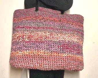 Shoulder bag handbag shopper crocheted by hand