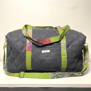 Weekender Reisetasche Sporttasche Patchwork gesteppte Tasche Wolle