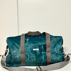 Weekender travel bag sports bag patchwork quilted bag velvet