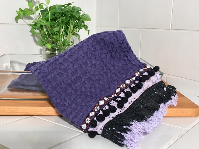 royal blue Guest towel