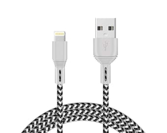 iPhone Charger Cable, 15CM Short Braided USB Cord for iPhone 13/12/11/Pro/XS/Max/XR/X/10/8/7/6s Plus, iPad Air/Pro/Mini, iPod and more