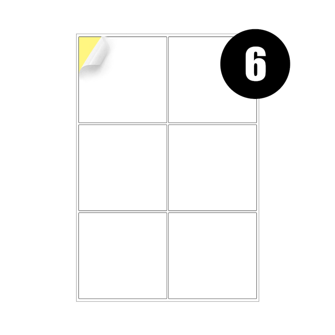 Printable Sticky Printer Paper A4 6 per Sheets of Quality A4 - Etsy