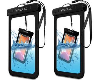 Waterproof Pouch Bag Phone Case Water Proof Dustproof Snow proof 6.1inch with Lanyard for iPhone, Samsung, for Beach Swimming Hiking Fishing