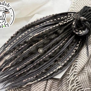 Conjunto Curly DE permanentes dreadlocks macios extensão dreads de lã dreads ombre dreads de ponta dupla dreadlocks pretos dreadlocks cinza dreads pretos ondulados