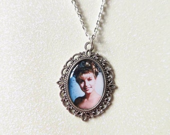 Twin Peaks Laura Palmer Silver Cameo Charm Necklace