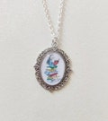 Roald Dahl Matilda Silver Cameo Charm Necklace