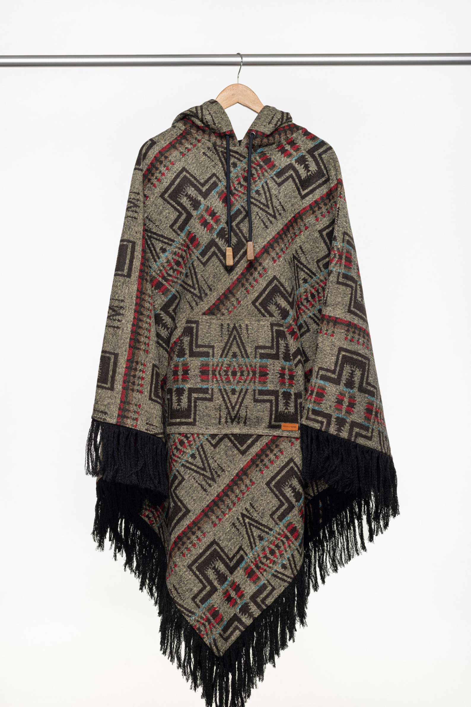 Mens poncho with hood Mens poncho blanket Navajo inspired | Etsy