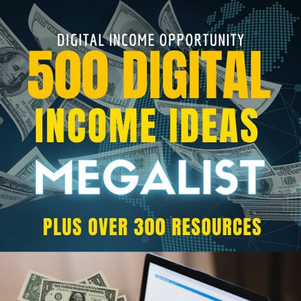500 Product Ideas and Services to Sell Online - Passive Income, Digital Download Ebook Plus Over 300 Resources!