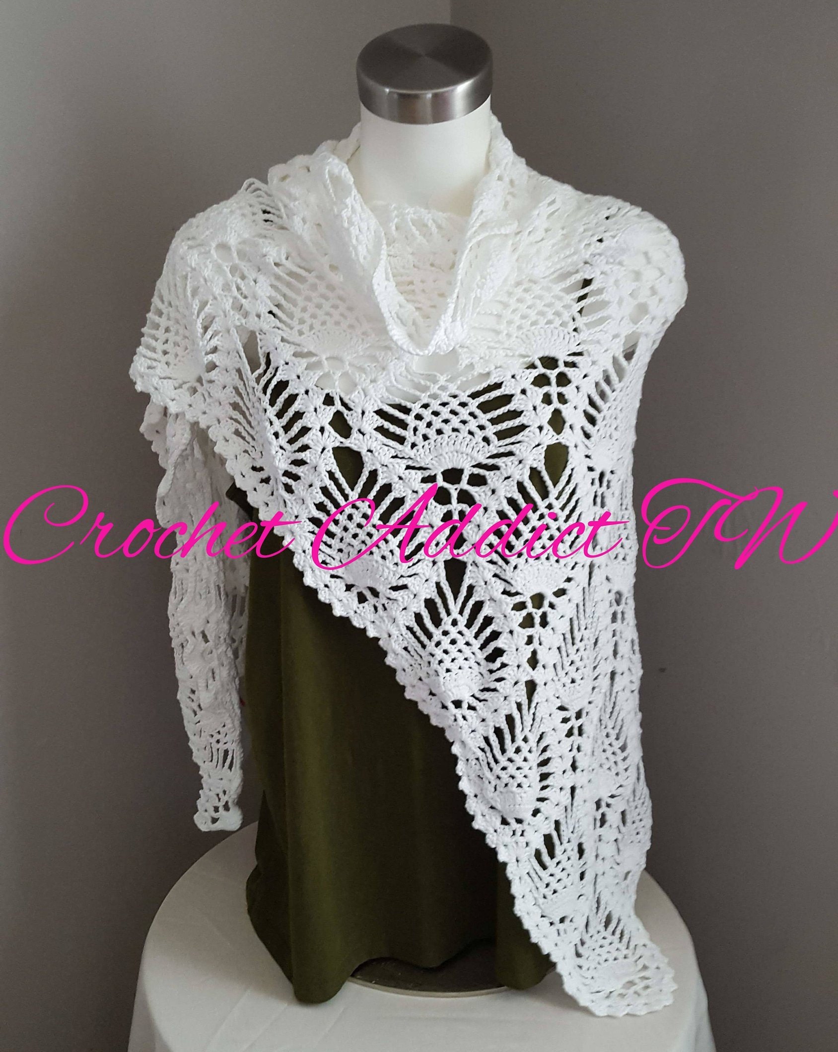 Crochet Peach Vest: Cotton Acrylic Blend - Thumbnail 3