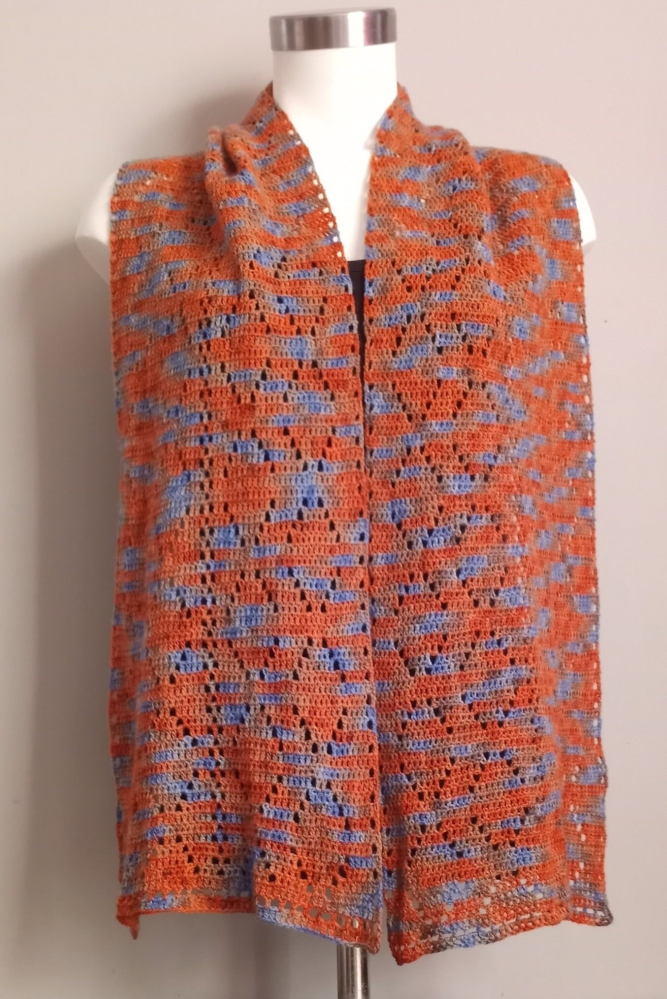 Crochet Scarf Pattern: Detached Design (PDF Pattern) - Thumbnail 2