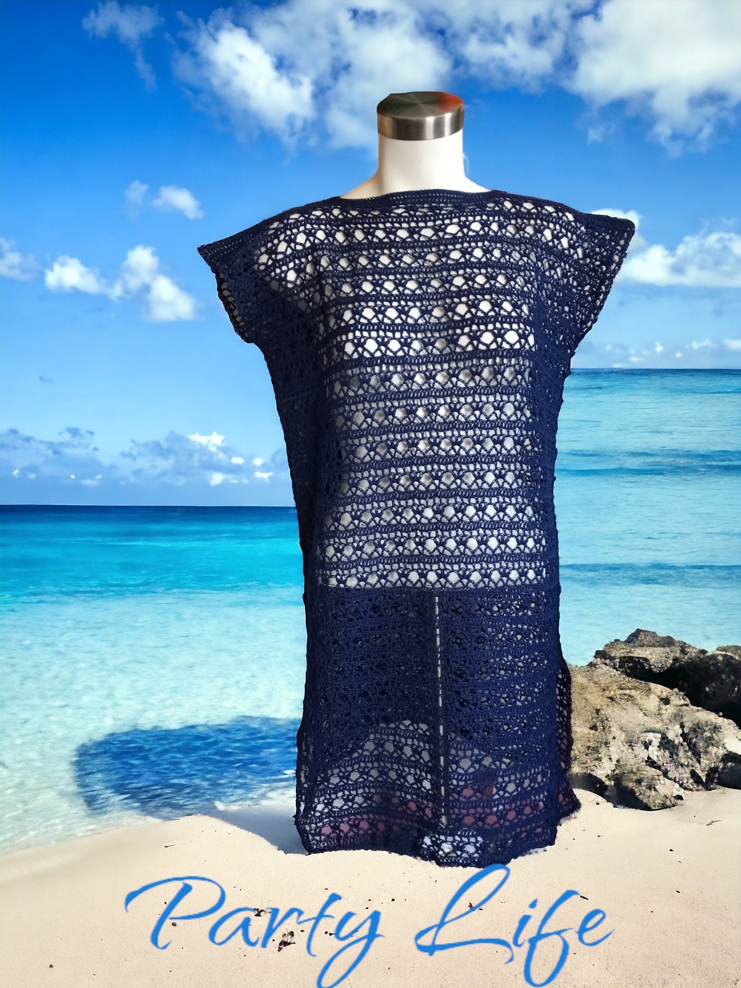 Crochet Beach Cover-Up: Airy Crochet Top, Happy Hour Pattern
