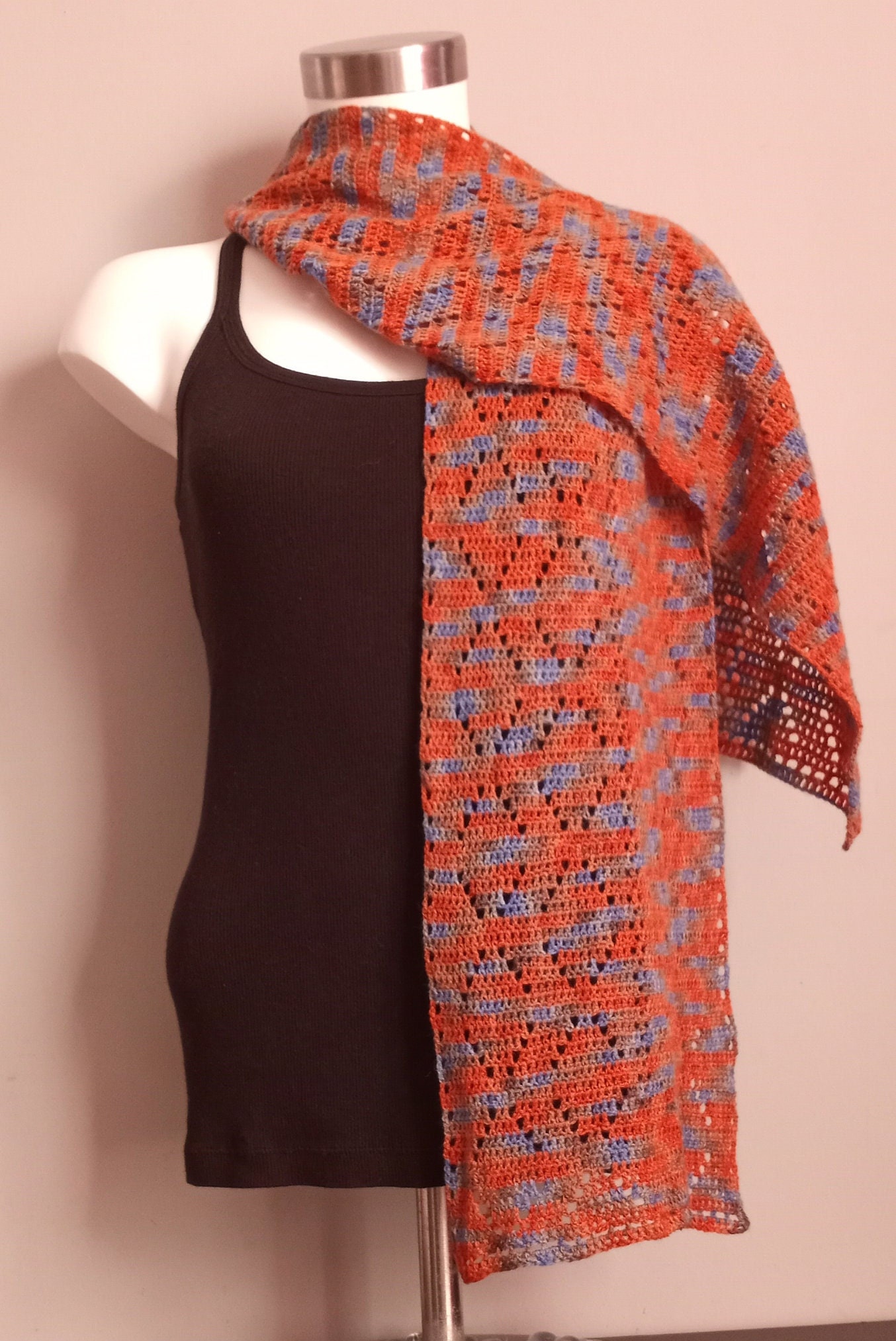 Crochet Scarf Pattern: Detached Design (PDF Pattern) - Thumbnail 3