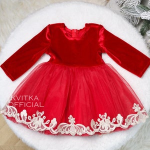 Toddler Girl Christmas Dresses, Red Toddler Christmas Dress, Christmas Dress 18 Months