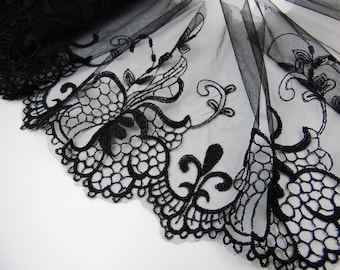 5 yards off white robin lace trim 8cm width wedding dress//party dress//girl dress lace trimming