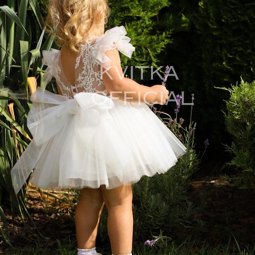 white short birthday dress Cute Straps A-Line White Lace Short Birthday Outfits Homecoming Dress,  DP5349
