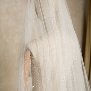 Long Shiny Pearls Veil main image 0