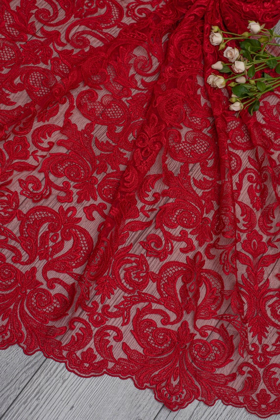 new collection 2020 flower lace bridal lace fabric for wedding dress- Gold wedding dress lace fabric with flowers WL0093
