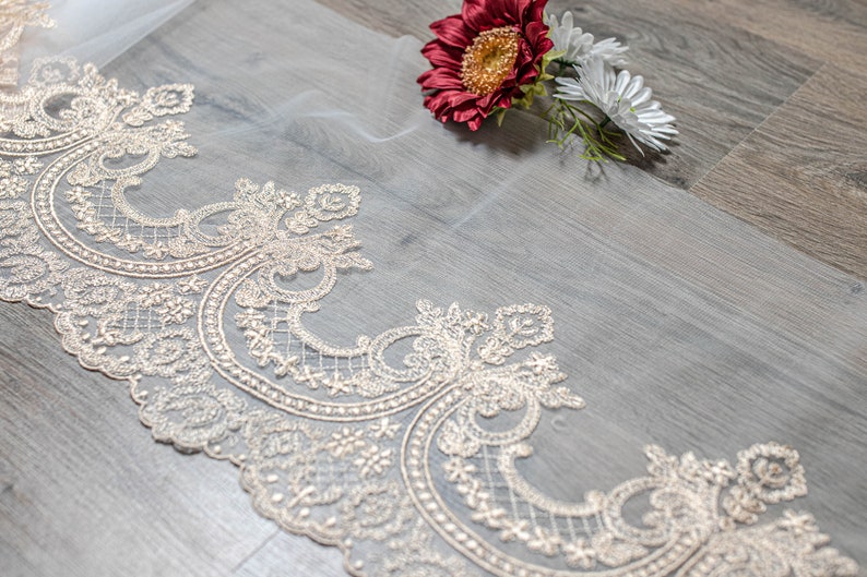 Beige lace trimming fabric trim beige fabric lace trimming for wedding dress,