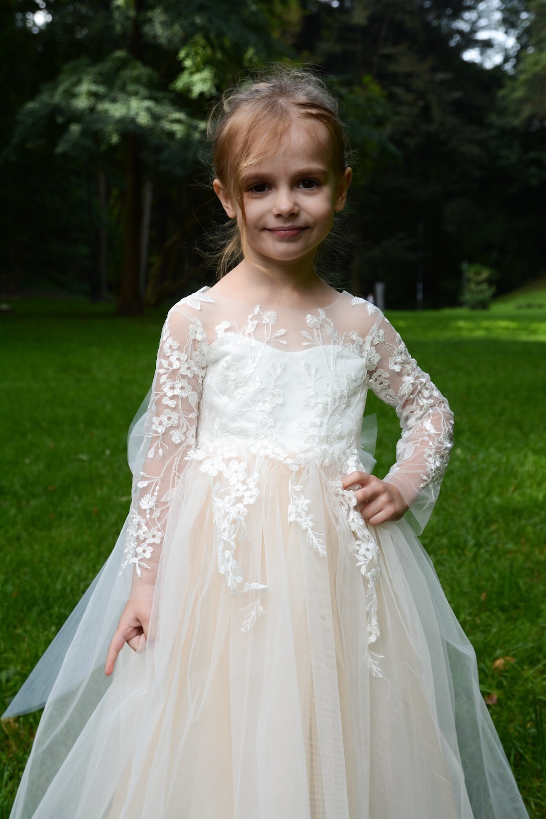 Flower Girl Tulle Dress Puffy Baby Girl Dress Tutu Girl Etsy